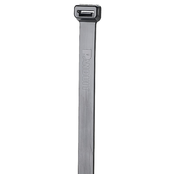 Cable Tie Strap, 12 in L, 3-1/4 in Max Bundle Dia., Black, Nylon 6/6, 120 lb Strength, 250 PK